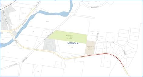 nemingha-roadworks-23Oct map